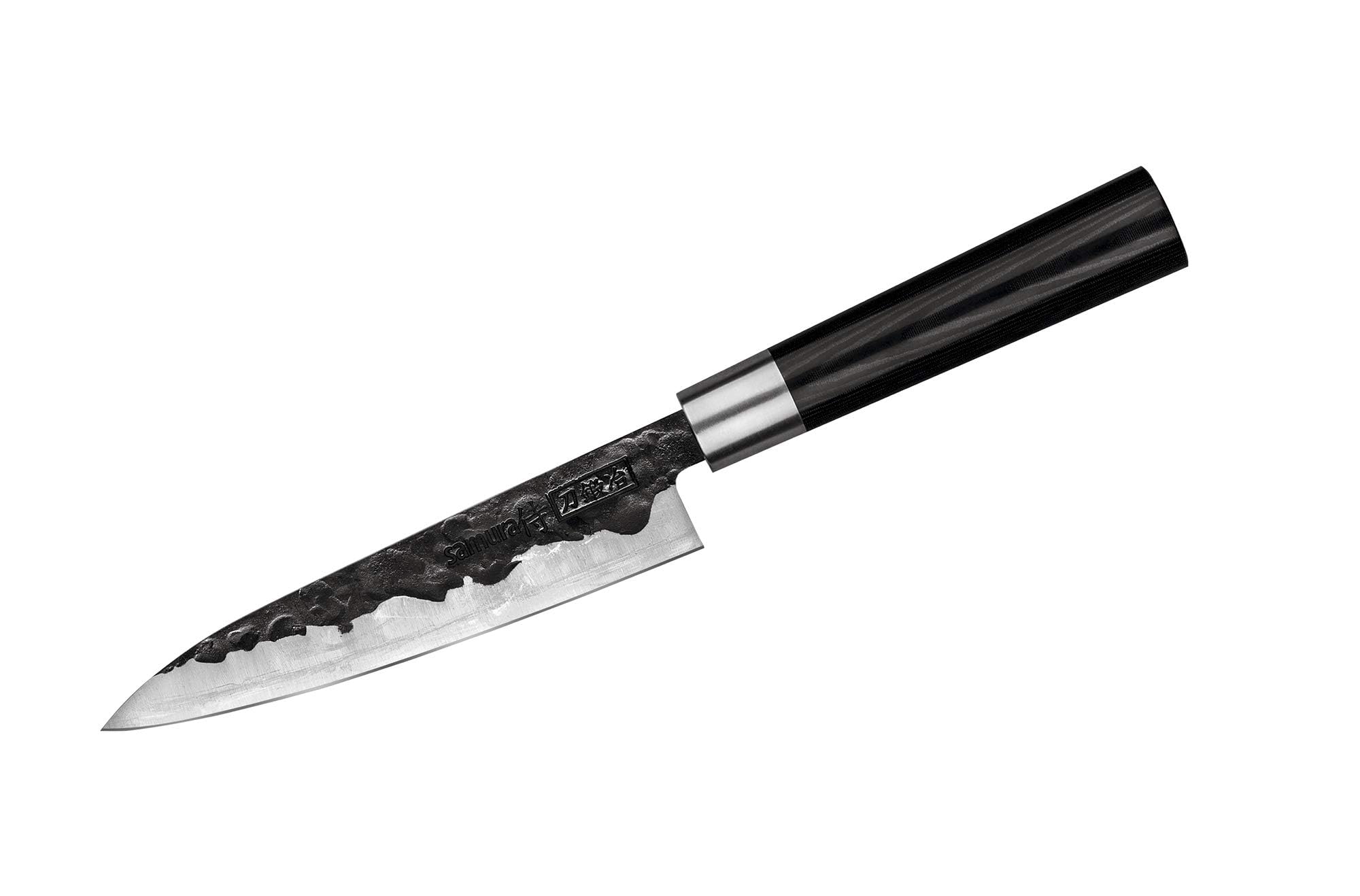 Samura Blacksmith Set 3 Coltelli Da Cucina Giapponesi Nakiri Santoku Filettare