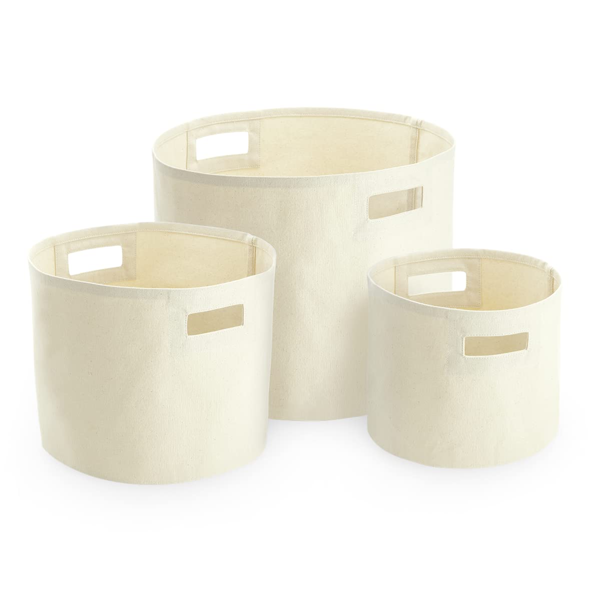 Westford Mill Natural W574 Canvas Storage Tub - L