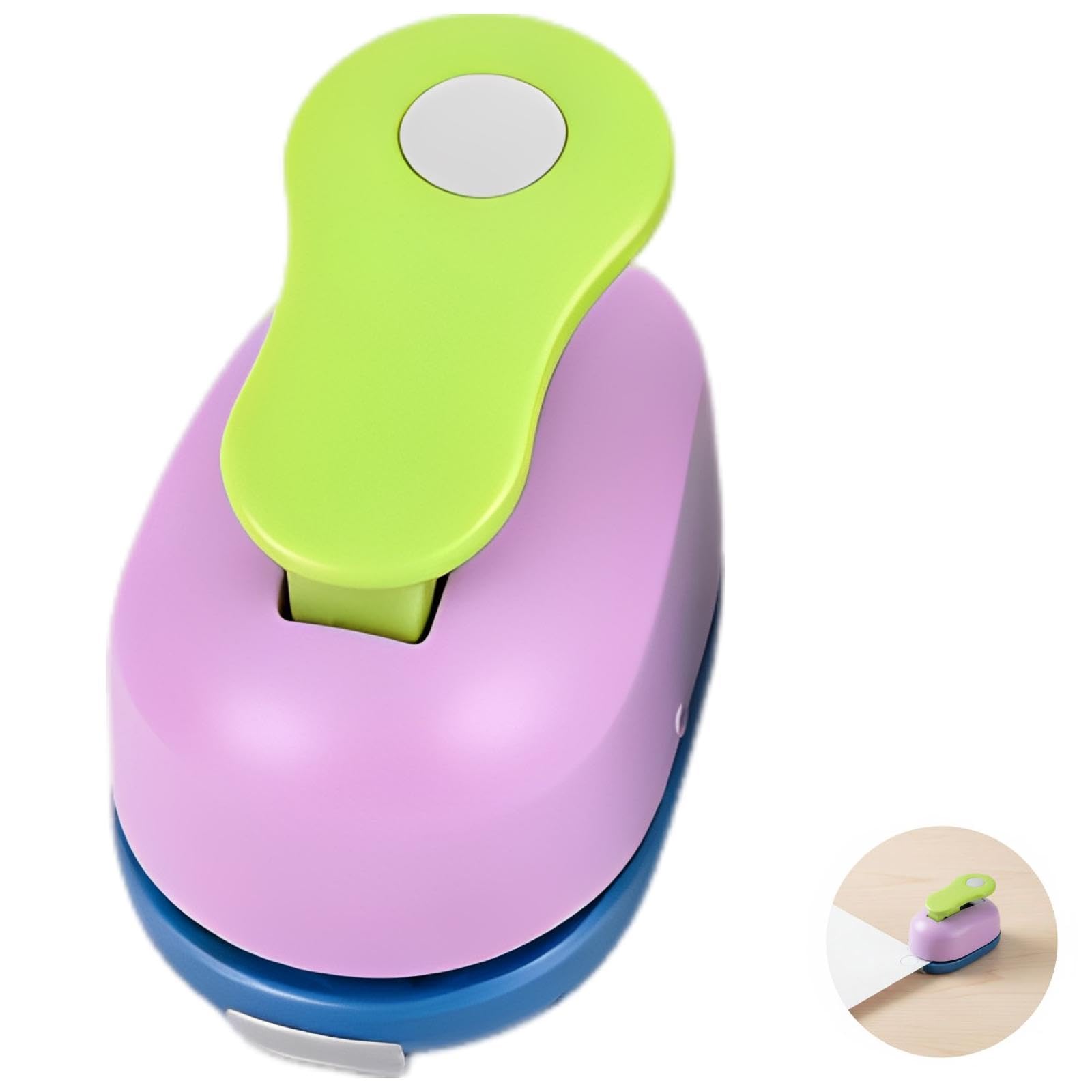 Lot de 3 perforatrices rondes pour papier, sorties de 10 mm, 15 mm et 25 mm, outil à pression facile pour le DIY, le scrapbooking, la décoration intérieure et les projets