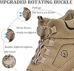 Safety Shoes for Men Waterproof Steel Toe Boots Slip Resistant Work Boots Lightweight Construction Safety Boots Shoes
