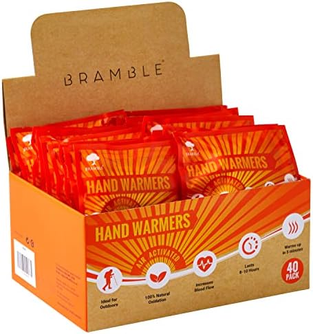 80pcs Hand Warmers (40 packs), Pocket Glove Warmers - Suitable for Outdoor Activities, Hiking, Golf, Football Spectators, Lasts 8 Hours +