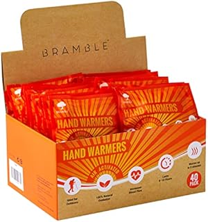 80pcs Hand Warmers (40 packs), Pocket Glove Warmers - Suitable for Outdoor Activities, Hiking, Golf, Football Spectators, Lasts 8 Hours +