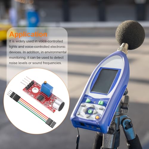 MECCANIXITY 4 Pcs Microphone Sound Sensor KY-037 Voice Detection Module Voice Sound Detection Sensor Module with Jumper Wire for Voice-Activated Switch - Image 6