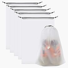 5 Pack Shoe Bags - 11.8in x 15.7in, Storage Bags for Packing, Travel Essentials for Men and Women