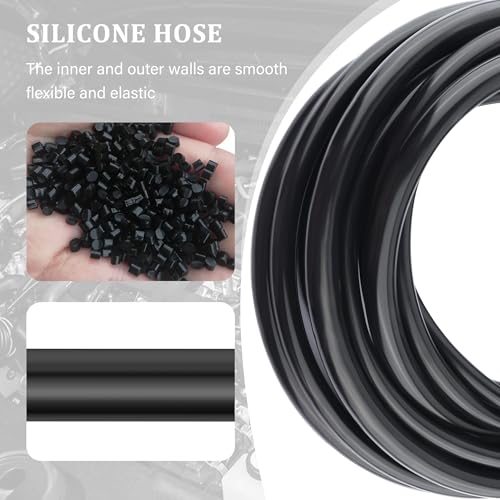 Image of 6PCS 5Ft Vacuum Line,Multipurpose Vacuum Lines Automotive for Car Engine,1 /8 inch 5 /32 inch 3 /16 inch 1 /4 inch 5 /16 inch 3 /8 inch Vacuum Hose Kit,Universal Car Accessories Silicone Tubing for Air /Water (6PCS)