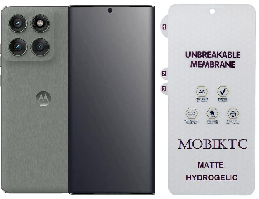 MOBIKTC Flexible Tempered Glass Screen Protector For Motorola Moto Edge 60 Pro 5G Screen Guard Protector Matte – Cellphone