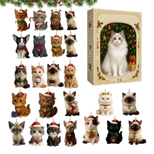 Calendrier Avent chat 2025 pour remplacer la déco ennuyeuse par un charme festif