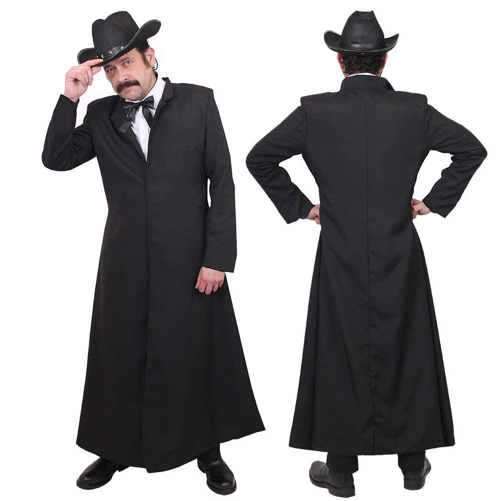 I LOVE FANCY DRESS Veste Duster Noir - Veste Duster Noir du Fameux Film d'action - 2 Tailles Disponible