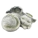 Sleeping Angel Cat & Dog with Wings Pet Memorial Garden Statue Figurine Choose...