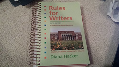 Title: RULES FOR WRITERS CUSTOM 1457610922 Book Cover