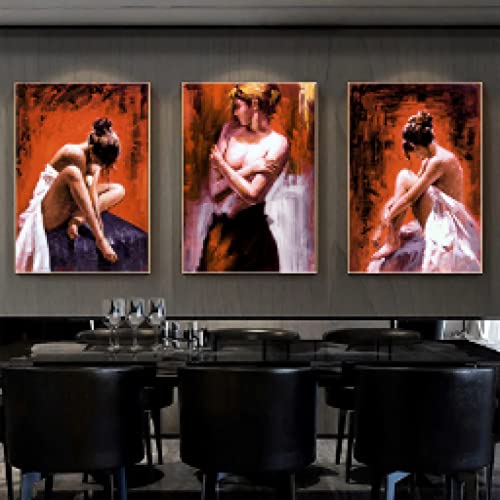 Toile figure moderne femme abstrait grand format pour habiller mur salon
