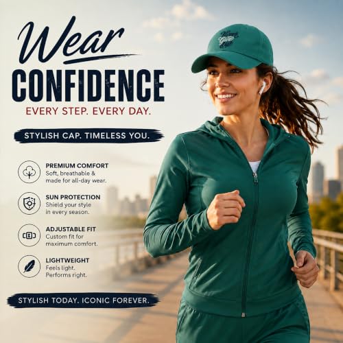 Image of Feathers Cotton Cap for Men & Women | Adjustable Baseball Unisex Caps | Breathable Outdoor Running, Gym & Travel Hat | Styles Cap for Men