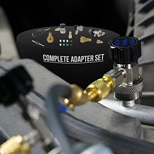 Lichamp AC R1234YF R134A Gauge Set, Automotive Manifold Gauge