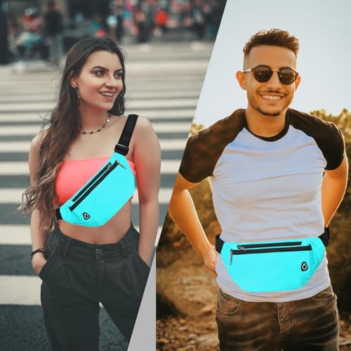 Image of Fanny Pack for Women Men,Crossbody Fanny Pack Water Resistant Sports Waist Bag Pack, Belt Bag for Travel Hiking Running