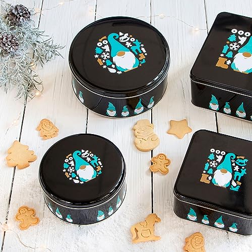 Lata para galletas navideña de metal redonda Städter 710177 5