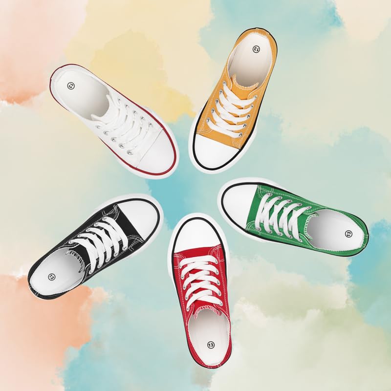 Toddler Canvas Sneakers, Non-Slip & Durable Sports Shoes for Boys & Girls, Cushioned, Breathable Kids Sneakers 7