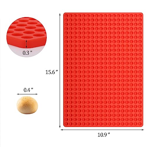 2 Mini Silicone Round Molds with 468 Cavities for Chocolate, Candy, Baking, and Treats