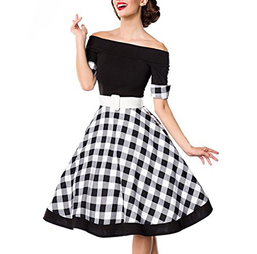 Belsira Schulterfreies Swing-Kleid Donna Abito