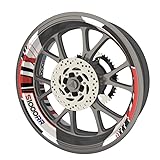 s1000rr rim stickers Adhésif de très haute qualité, repositionnable même plusieurs fois, facile à poser sur vos 2 jantes de moto, consignes de poses accessibles en ligne (écrit et vidéo)