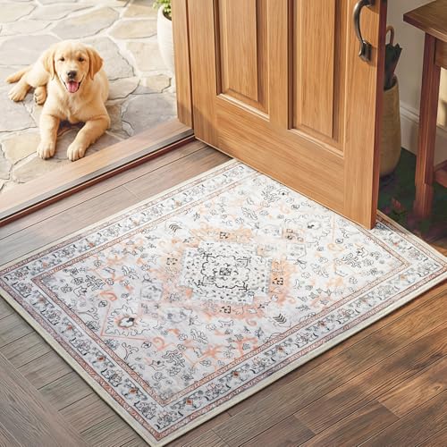 Tapete decorativo beige 2x3 pies HOOBRO miniatura 1