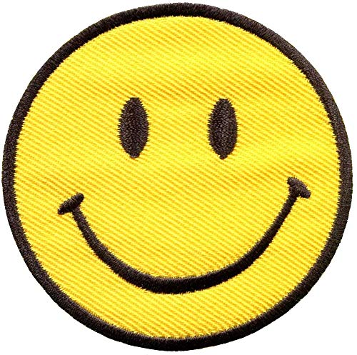 Pack of 3 Funny Smiley Smile Happy Yellow Face DIY Applique Embroidered Sew Iron on Patch SM-007