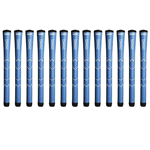Winn Dri-Tac Junior Blue Golf Grips, 13 Piece Bundle