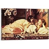 Frederic Leighton 印刷ポスター「母子手帳、1865年」 プリント キャンバス ポスター モダン ウォールアート 部屋飾り 素晴らしいギフト すぐに掛けられます12x18inch(30x45cm)