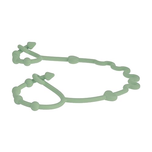 Miniatura 5 de Nuby Juego de cuerdas elásticas de silicona (4 piezas) para chupetes y biberones - 0+ meses