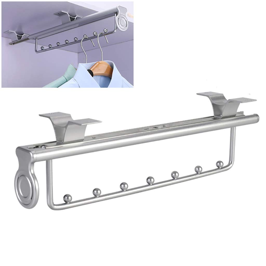 Cintre coulissant robuste en métal pour suspendre pantalons et jeans