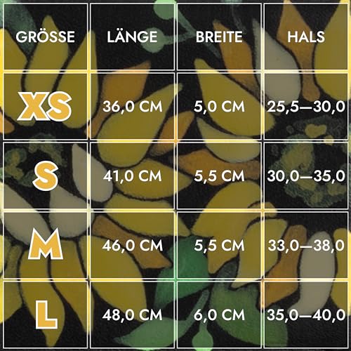 FAVPET Handbemalter Echtleder Windhund Halsband Breit mit QR Code Anhänger, Weiches Lederhalsband Hund Whippet Italienisches Windspiel Saluki Lurcher Spanischer Galgo Podenco (Sonnenblumen, XS)