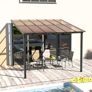 Udpatio Garten Terrassenüberdachung Borneo 3x3 m