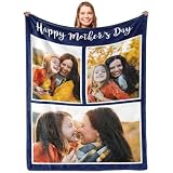 QZYGWCS Personalisierte Decke,Decke mit Foto Geschenke Für Geburtstage, Decke Selbst...