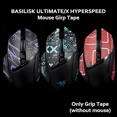 Cinta de agarre de ratón BTL para Razer Basilisk Ultimate y X HYPERSPEED precortada verde 2