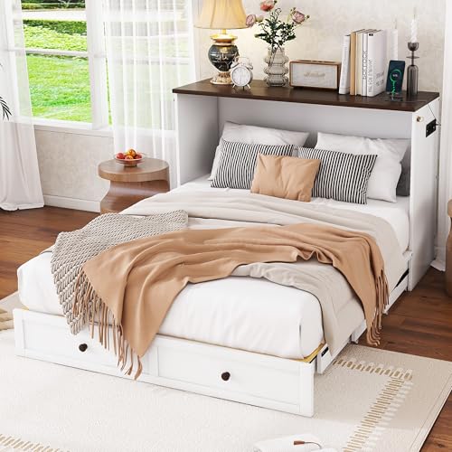 Bladez Schrankbett 140x200 Weiß | Umbaubar zum Kleiderschrank |...