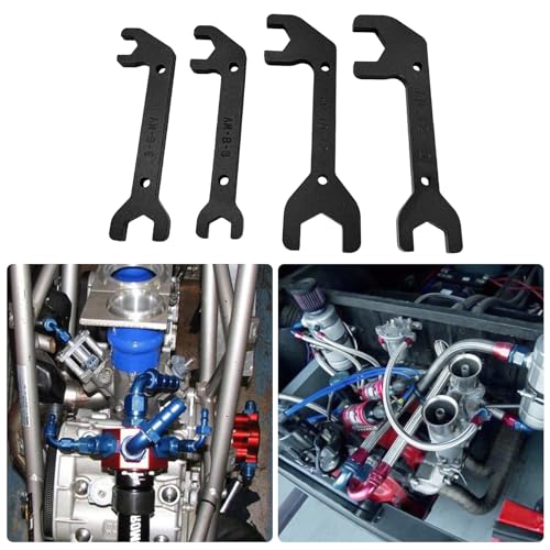BZBMGMO AN Aluminum Combination Wrench Set 4,AN6 AN8 AN10 AN12
