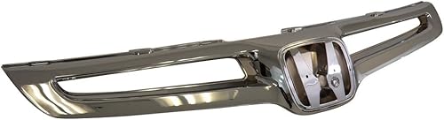 Miniatura 2 de Titanium Plus Autoparts Parrilla cromada delantera compatible con 03-05 con Honda Accord compatible con Sedan 71121SDAA00 HO1200158