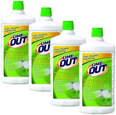 Lime Out Heavy-Duty Rust, Lime & Calcium Stain Remover, 24 Fl. Oz. Bottle, Pack of 4