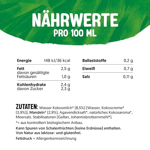 Alpro Bio Kokos-Mandeldrink – 8 x 1 l
