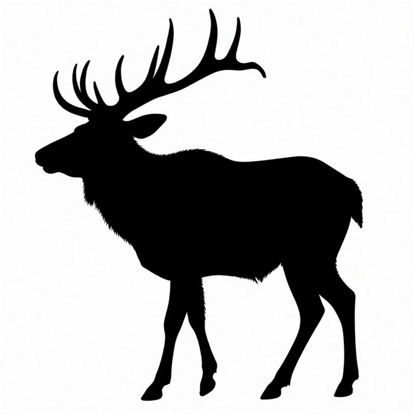 HAfgDJ Deer Silhouette Sticker, Waterproof Self-Adhesive Decal for Car Windows Motorcycle