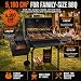 Charcoal BBQ Grill Offset Smoker: Large Coal Barbecue Barrel Drum Grills
