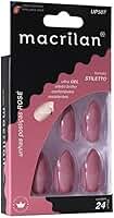 Macrilan Unhas Postiças Estilo Stiletto - Rosé - Up507