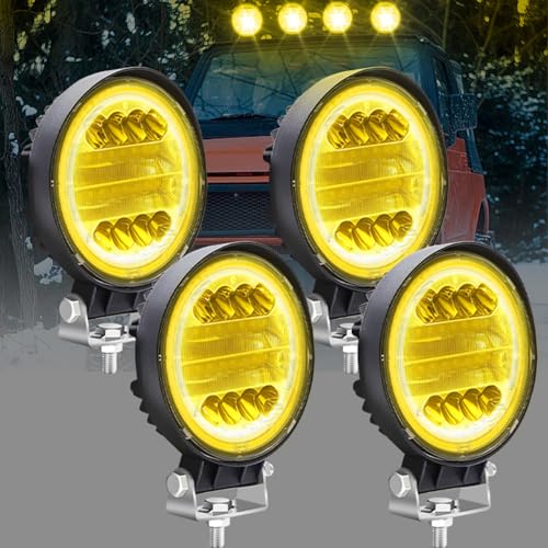 ✔ Ampia applicazione -- Luce Fari LED adatta per l'illuminazione del veicolo fuoristrada, illuminazione di navigazione, illuminazione tecnica, illuminazione domestica ecc. Buono per 4x4, ATV, UTV, SUV, camion, auto, moto, pickup, furgone, Road, ecc.