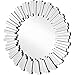 Elegant Decor Sparkle 31.5 in. Contemporary Round Mirror in Clear