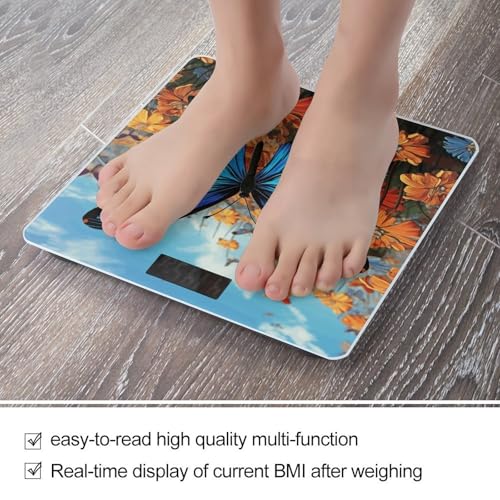 Báscula digital grande con pantalla LCD y vidrio templado miniatura 5