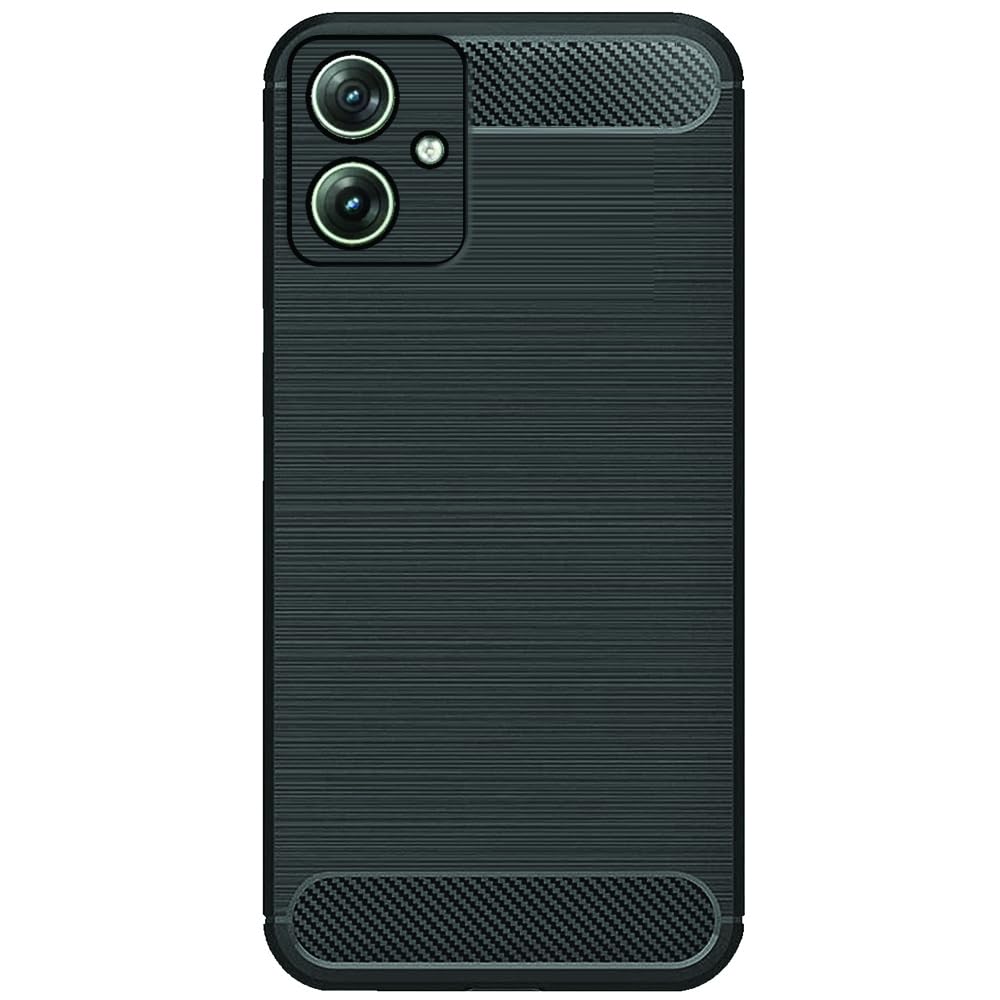 InkTreeBack Cover Case for Motorola Moto G64 5G / Motorola Moto G64 5G Back Cover (Carbon Fibre Rugged Armour Black Colour)