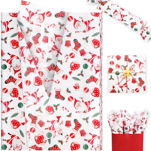 20 Sheets Retro Floral Tissue Paper 50 x 35cm Floral Print Wrapping Tissue for Birthday Gift Wrap Wedding Baby Shower Party Supplies (A25)