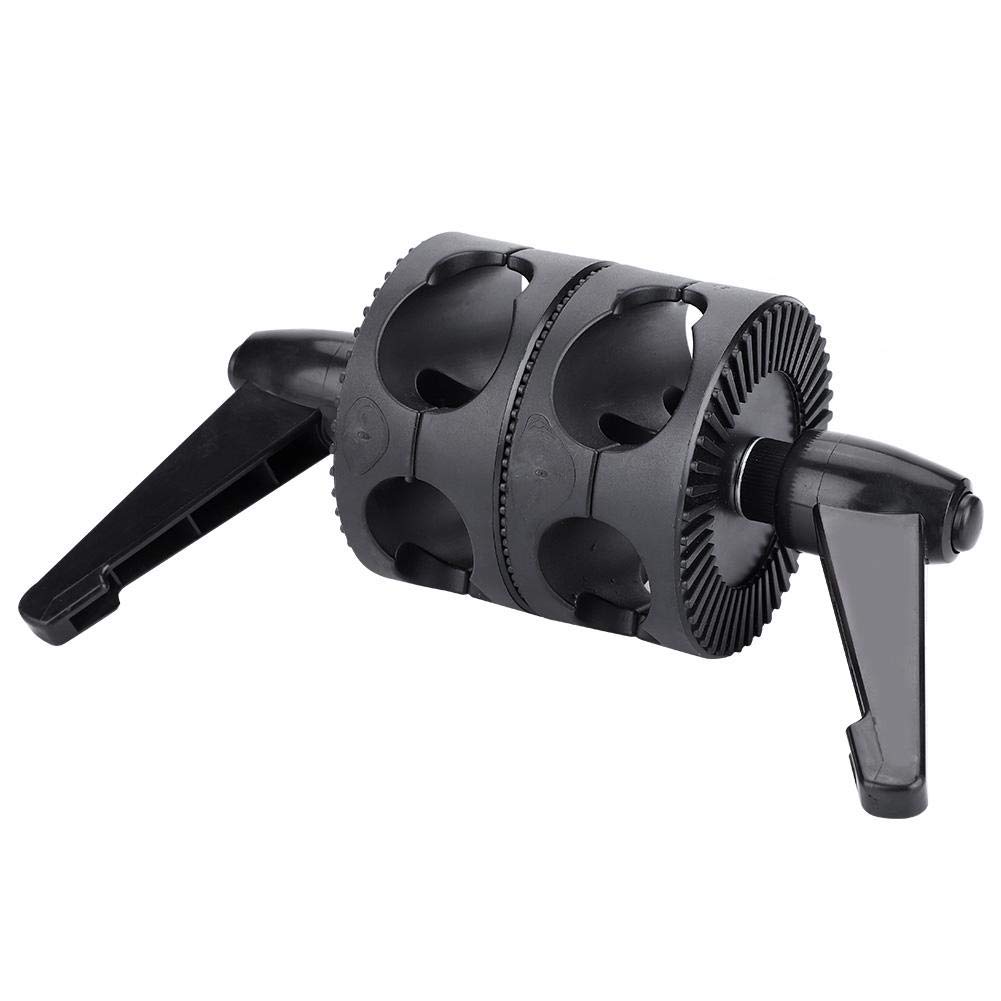 V BESTLIFE Clip del Soporte del Reflector, Soporte de Soporte de Reflector de Doble Rueda Adaptador de Soporte de luz del Rotor