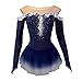 Nnnnydjy Lady's Artistic Figure Ice Skating Competition Dresses Rhythmic Gymnastics Leotards for Girls Fashion Gradient,G,12_15Years