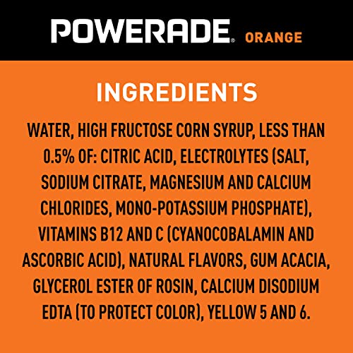 Image of POWERADE Sports Drink Orange, 20 Ounce (Pack of 8)