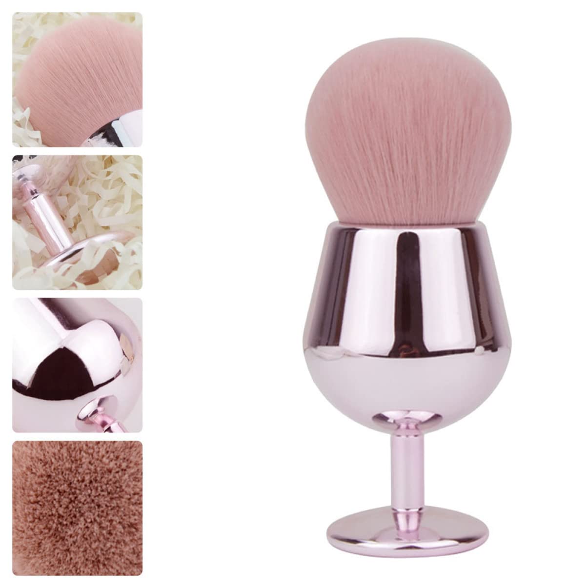 FRCOLOR 3st Rouge-pinsel Make-up-pinsel Lockerer Puderpinsel Kosmetik-make-up-pinsel Reise-gesichtsrougepinsel Kosmetikpinsel Injektionsgriff Flauschige Foundation-pinsel Damen